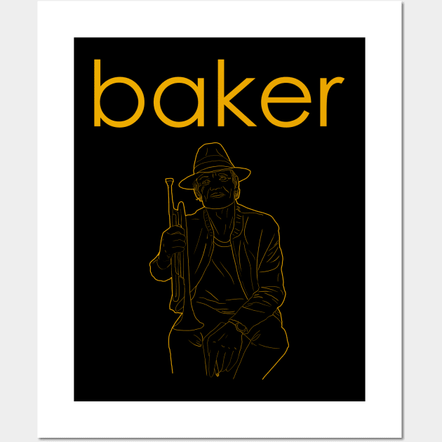 Chet Baker Wall Art by Visualoctane 